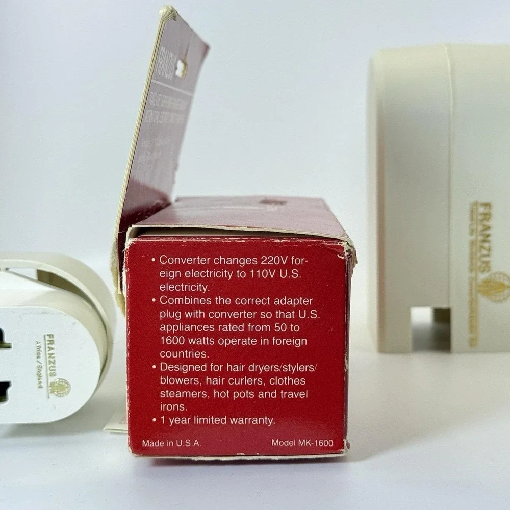 VTG Franzus MK-1600 Travel-Lite 1600W Converter Adapter Kit USA to 220V Travel S